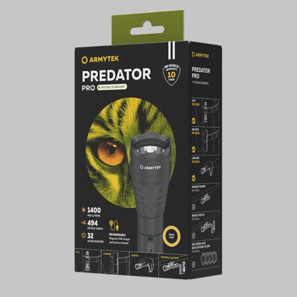 Armytek Predator Pro Magnet USB (Ciepłe światło)