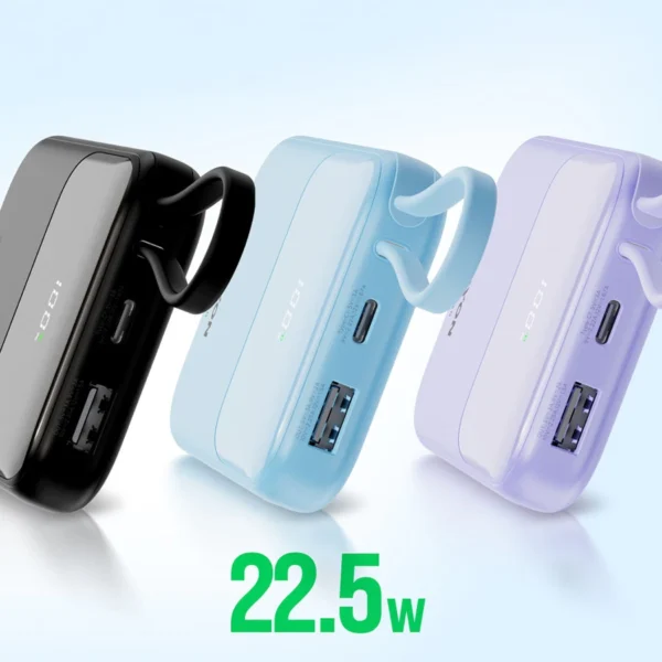 CANYON Powerbank OnPower 101 z kablami 10000 mAh PD22,5W