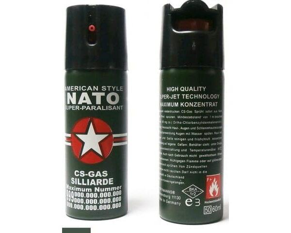 Gaz pieprzowy NATO zielony (60ml)